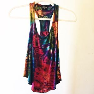 Culture Shop Crop Tie dye Tank